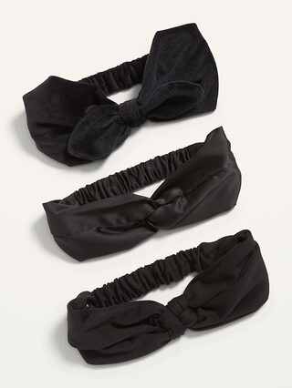 Fabric-Covered Head Wrap 3-Pack for Women | Old Navy (US)