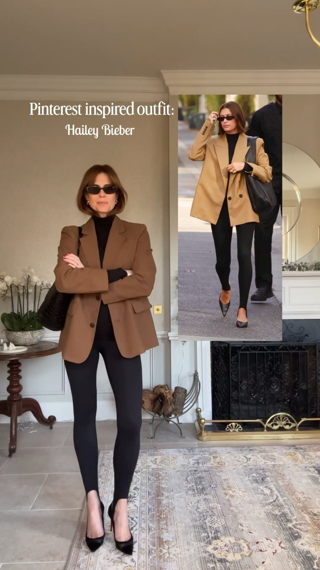 Stirrup leggings
Tan blazer
Black polo neck 

Leggings outfit 


#LTKuk #LTKstyletip