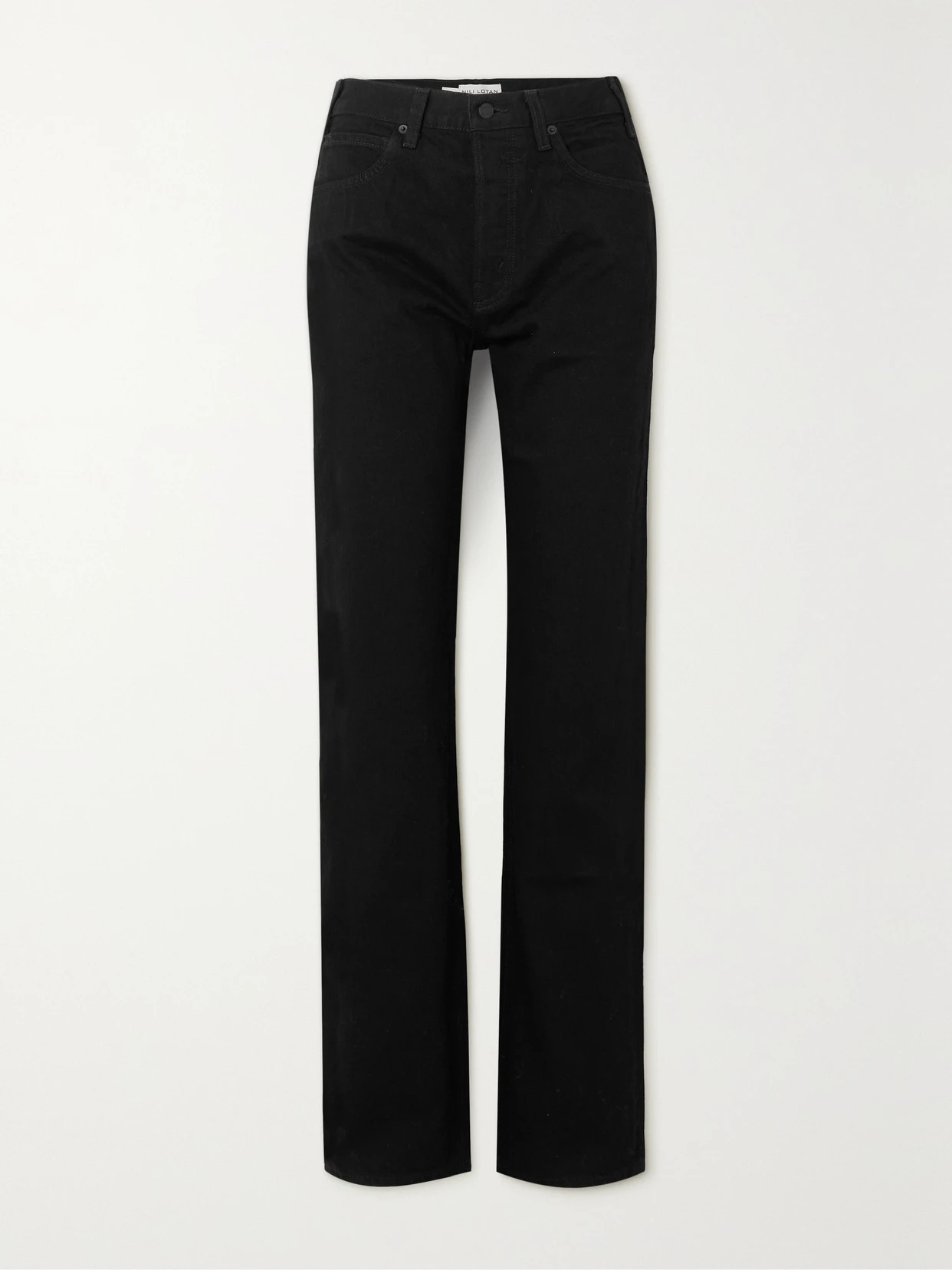 Nili Lotan - Smith High-rise Straight-leg Jeans - Black | NET-A-PORTER (UK & EU)