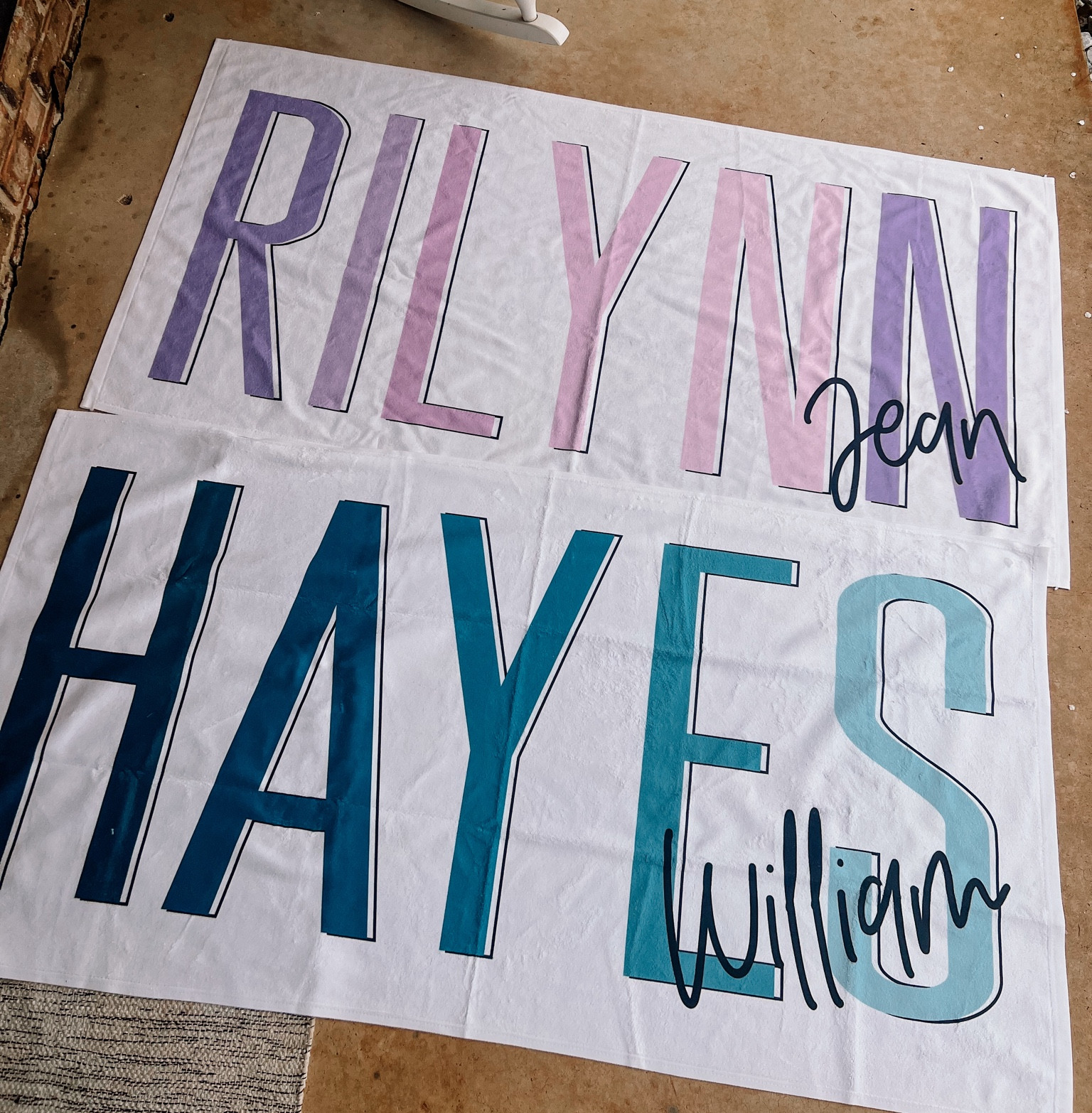 I LOVE these personalized beach towels for Hayes Man & RJ! 💙🩷 perfect addition to their Easter basket & the perfect find for this summer! I was able to customize the color too which I loved! linked below & similar finds!

#LTKswim #LTKkids #LTKSeasonal