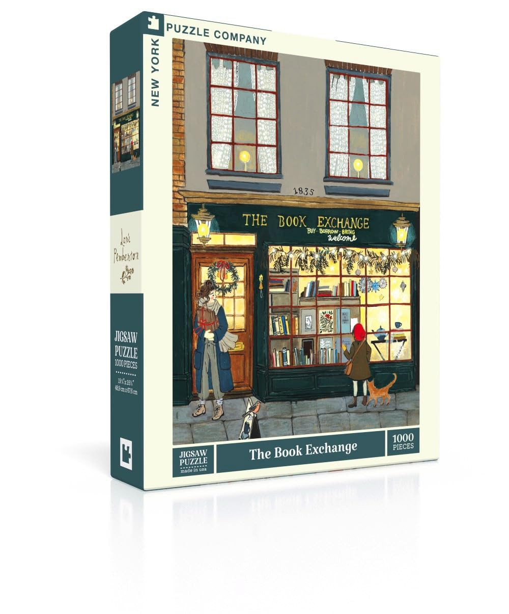 New York Puzzle Company - Loré Pemberton The Book Exchange - 1000 Piece Jigsaw Puzzle for Family... | Amazon (US)
