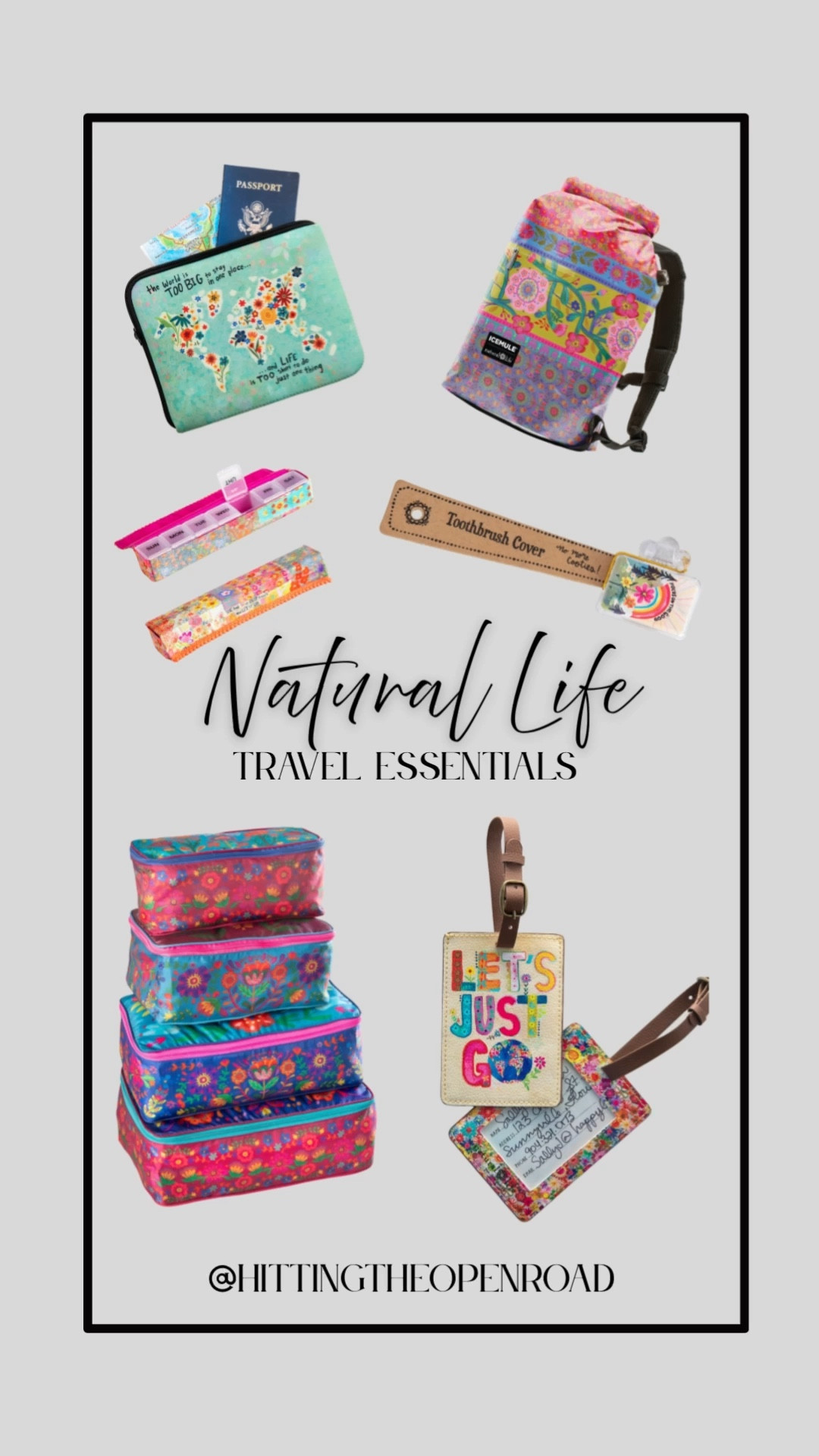 Currently planning a trip and looking at what I need! Love that the Natural Life travel essentials are bright and unique. From packing cubes to a toothbrush cover, yours won’t look like everyone else’s. 

#naturallife #travel #travelessentials #packingcubes
#luggagetags #passportholder

#LTKmomlife #LTKTravel #LTKHome