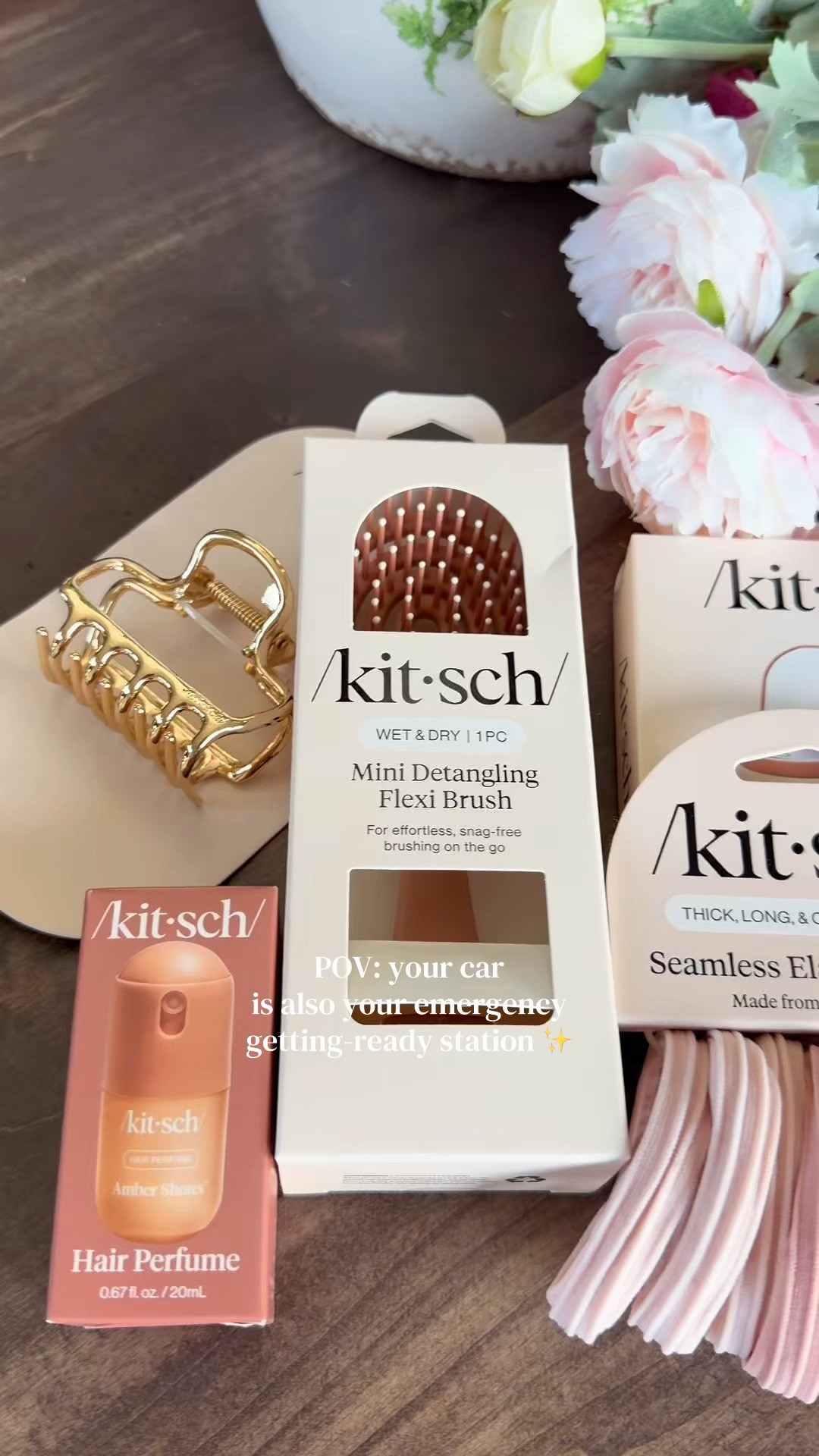 Because somehow the car mirror always becomes the final getting-ready station! #kitsch #carmusthaves #beautyfinds #beautyhacks

#LTKgrwm #LTKselfcare #LTKSaleAlert