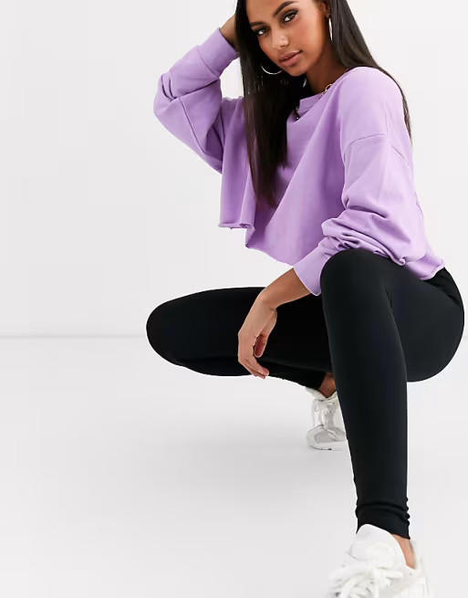 ASOS DESIGN premium supersoft leggings in cotton modal in black | ASOS | ASOS (Global)