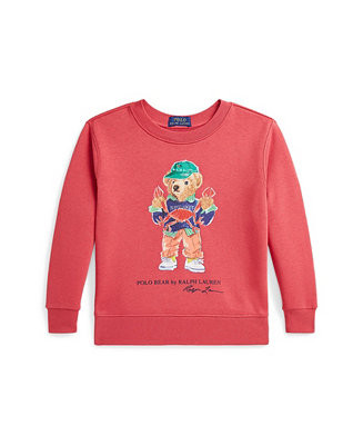 Toddler and Little Boys Polo Bear Fleece Sweatshirt | Macy's
