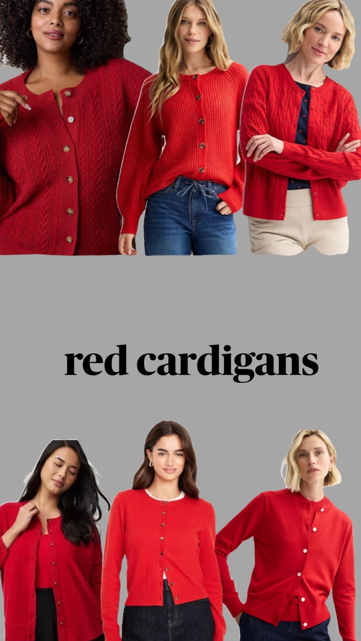 Red cardigans  

#LTKPlusSize #LTKStyleTip
