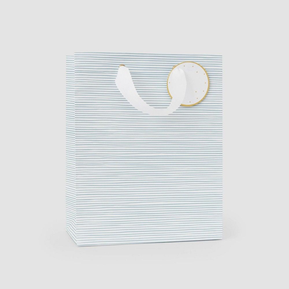 Blue with White Stripe Gift Bag - Sugar Paper | Target