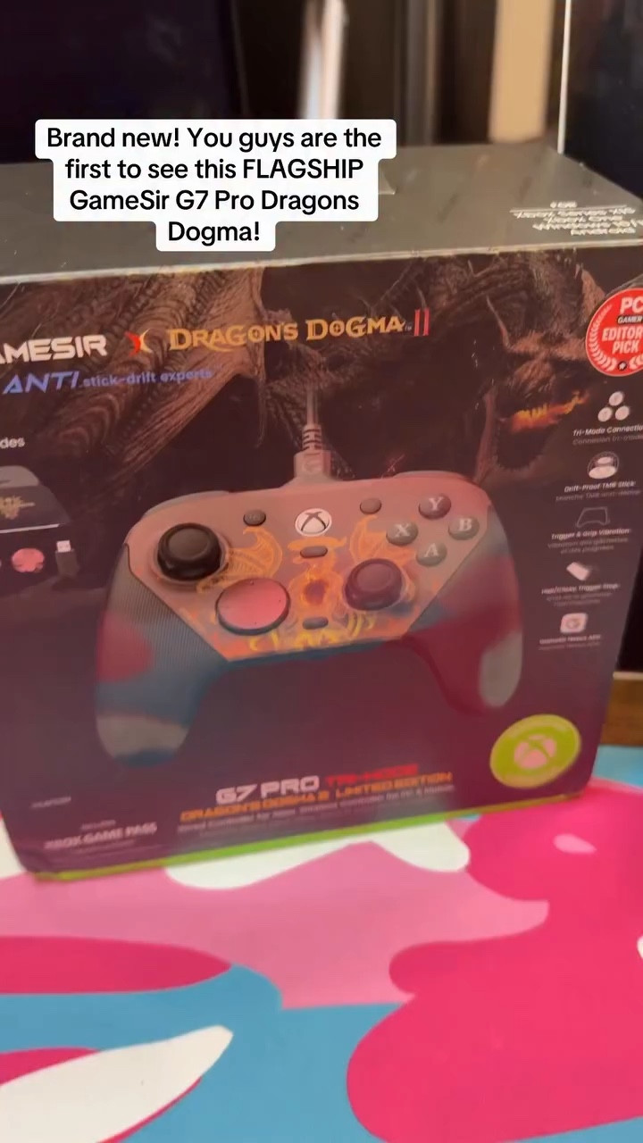 I can’t believe I was the first one to get my hands on the #GameSirG7ProDragonsDogma you have to see this! #kahlagaming @gamesirofficial @mygamesir
