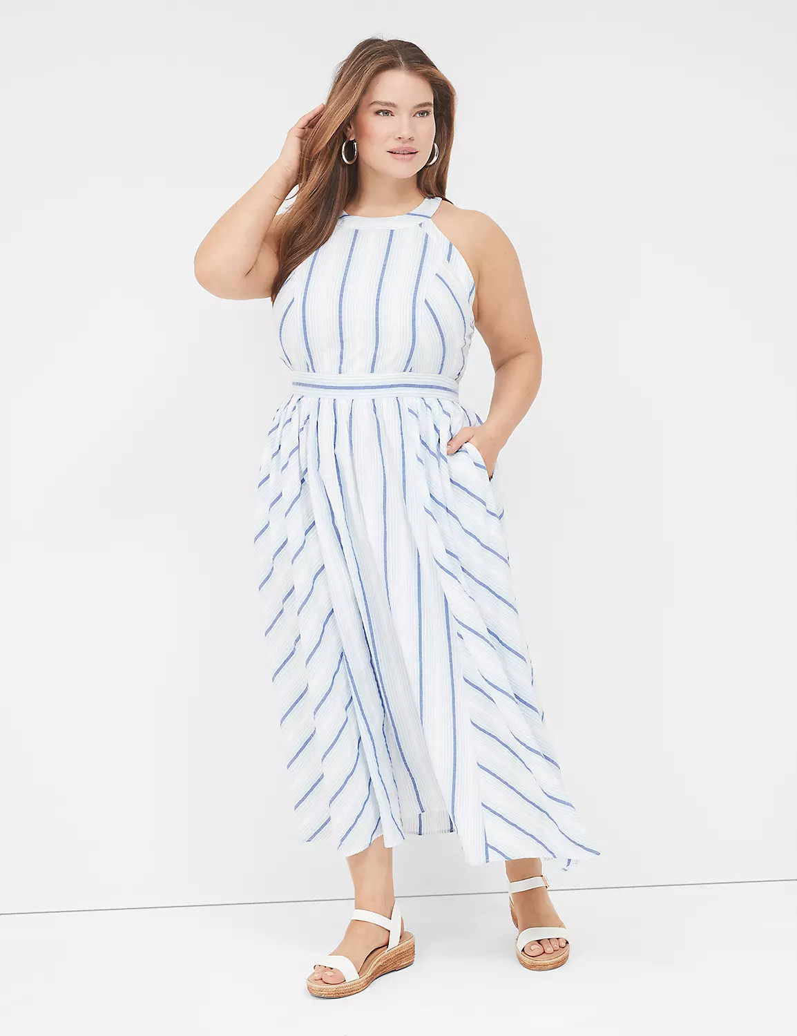 Halter-Neck Maxi Dress | LaneBryant | Lane Bryant (US)