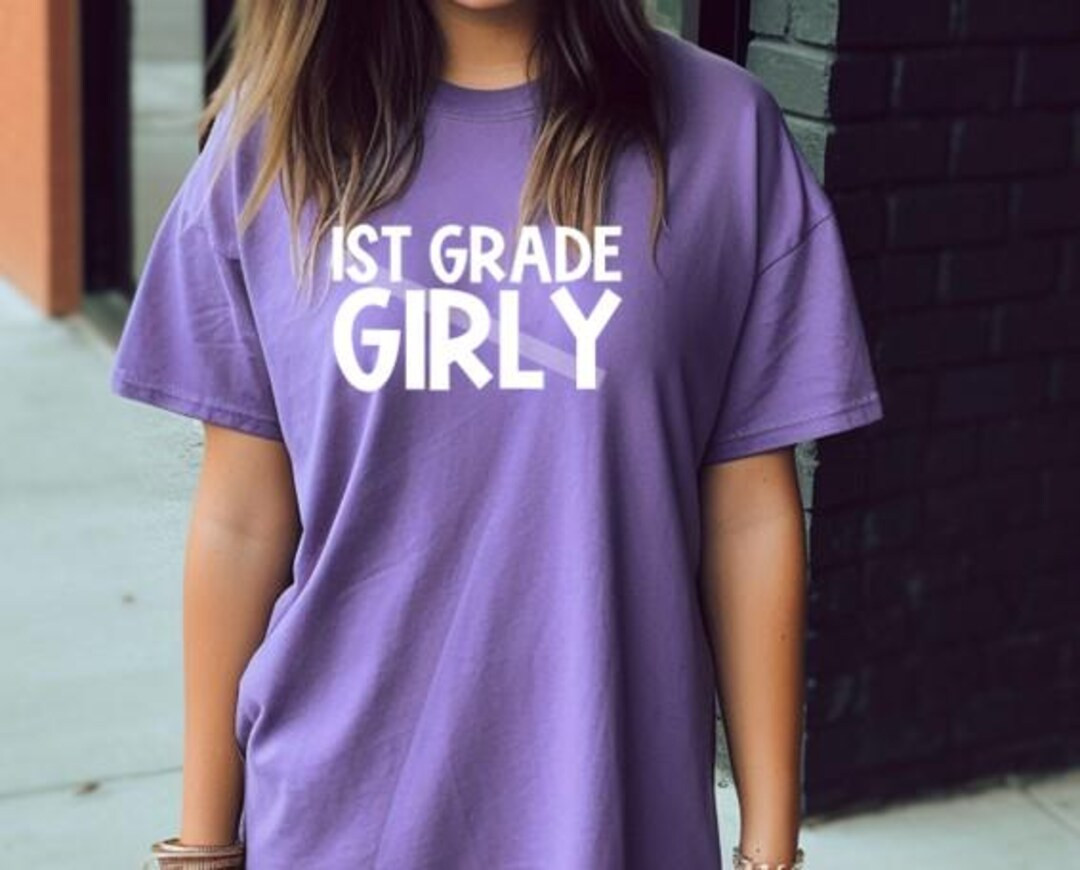 1st Grade Girly First Grade Teacher Shirt Teacher T Shirt Trendy Cute Teacher - Etsy | Etsy (US)