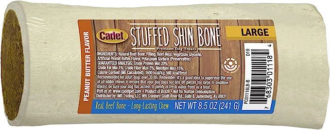Cadet Stuffed Shin Bones for Dogs l Savory Flavor Filled Shin Bones for Dogs | Amazon (US)