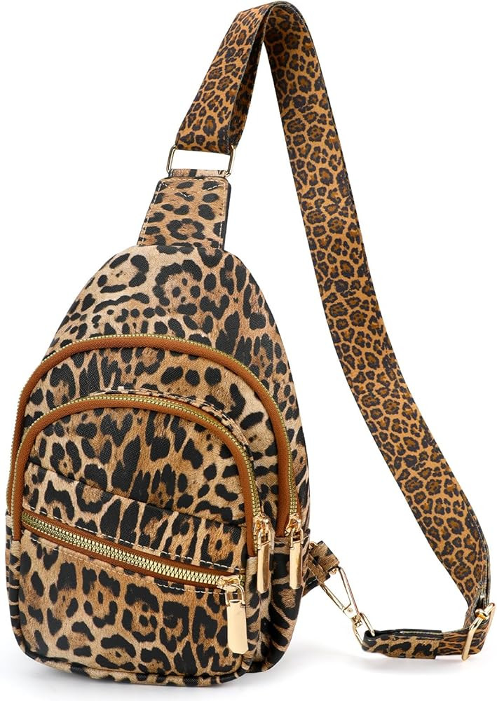 Crossbody Bags for Women, Faux Leather Fanny Pack Cross Body Bag, Small Sling Bag, Purses for Wom... | Amazon (US)