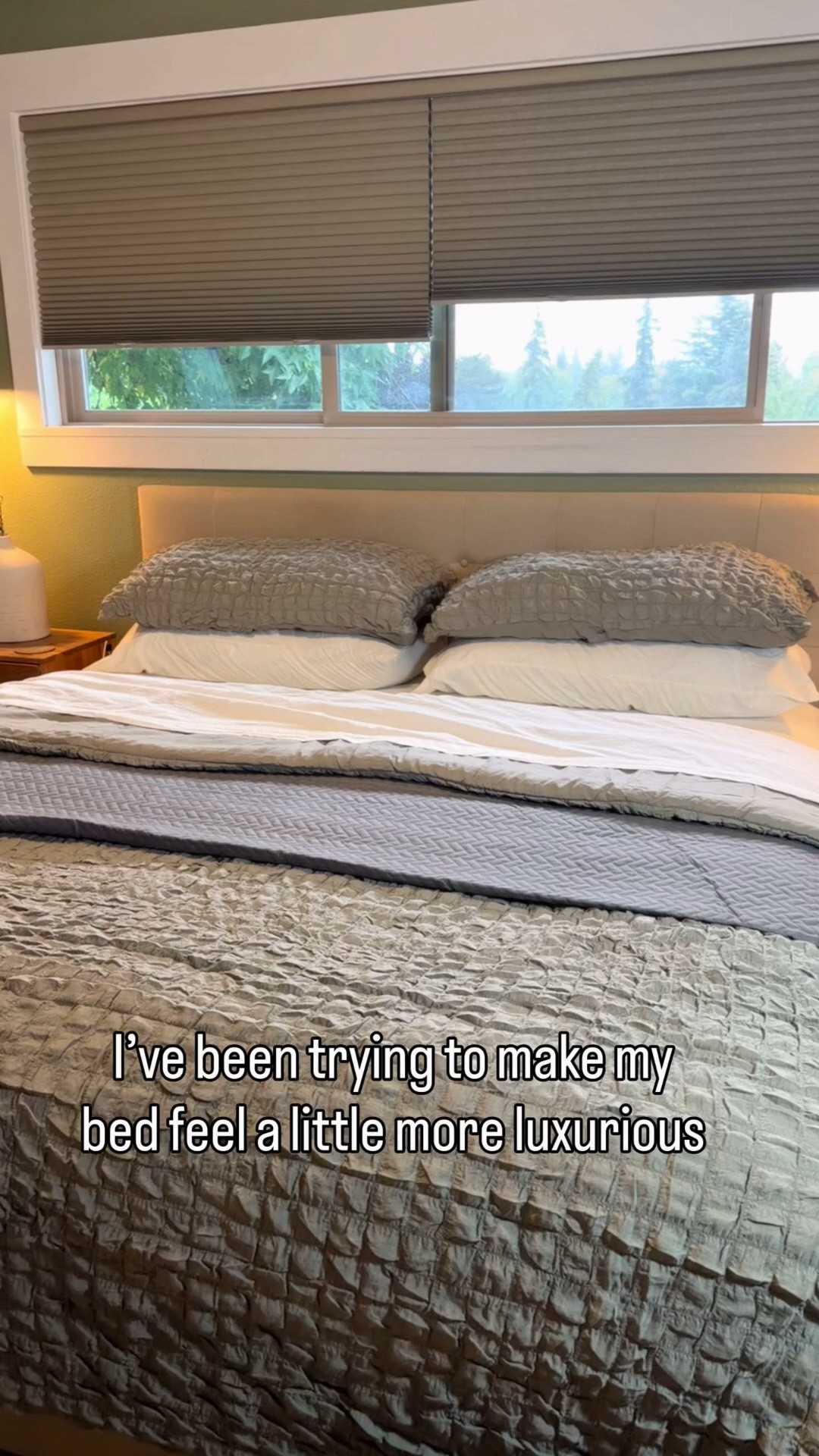 I’m
Loving my new bedding from @linens&hutch 
Use code 60JILL for 60% off your order plus free shipping. ❤️