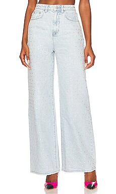 Lovers and Friends Mckensie High Rise Extra Wide Leg in Hollywood Embellish from Revolve.com | Revolve Clothing (Global)
