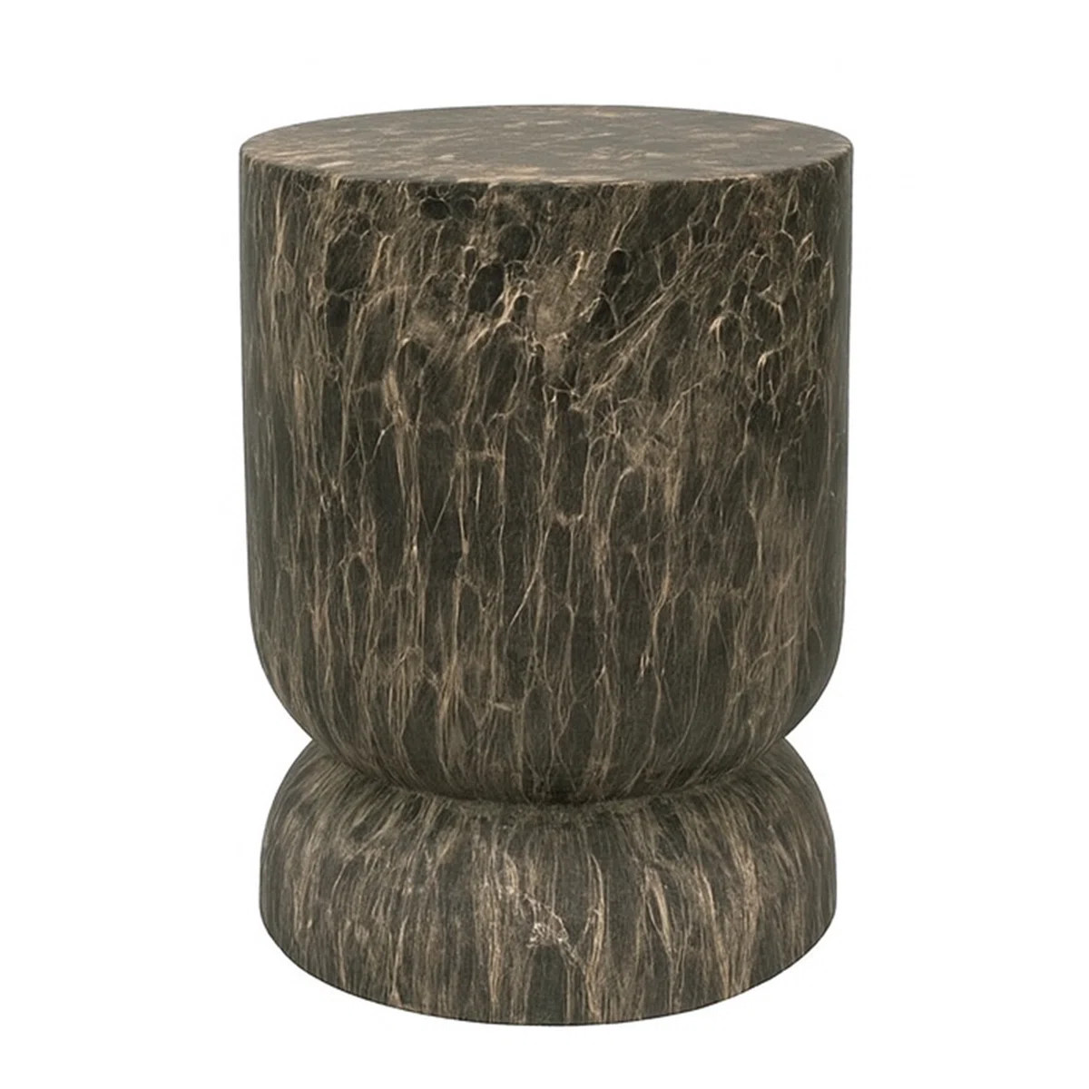 Zofia Composite Round Granite Accent Table | Wayfair North America