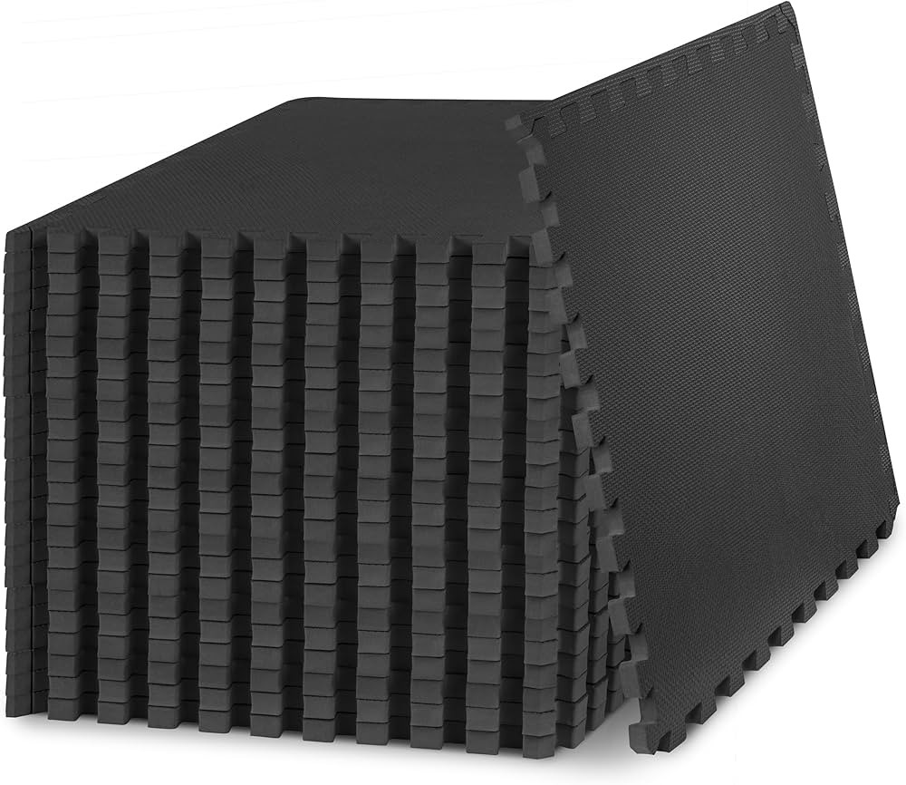 ProsourceFit Exercise Puzzle Mat 3/4" - Black-96 | Amazon (US)