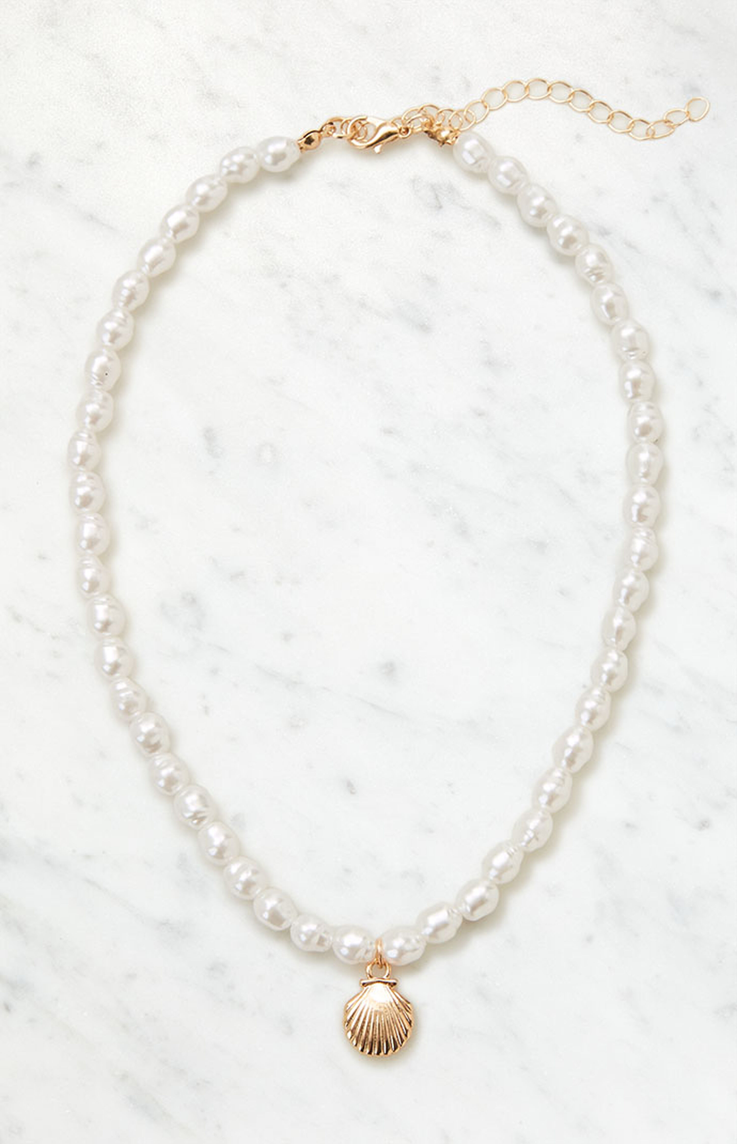 LA Hearts Pearl Shell Necklace | PacSun