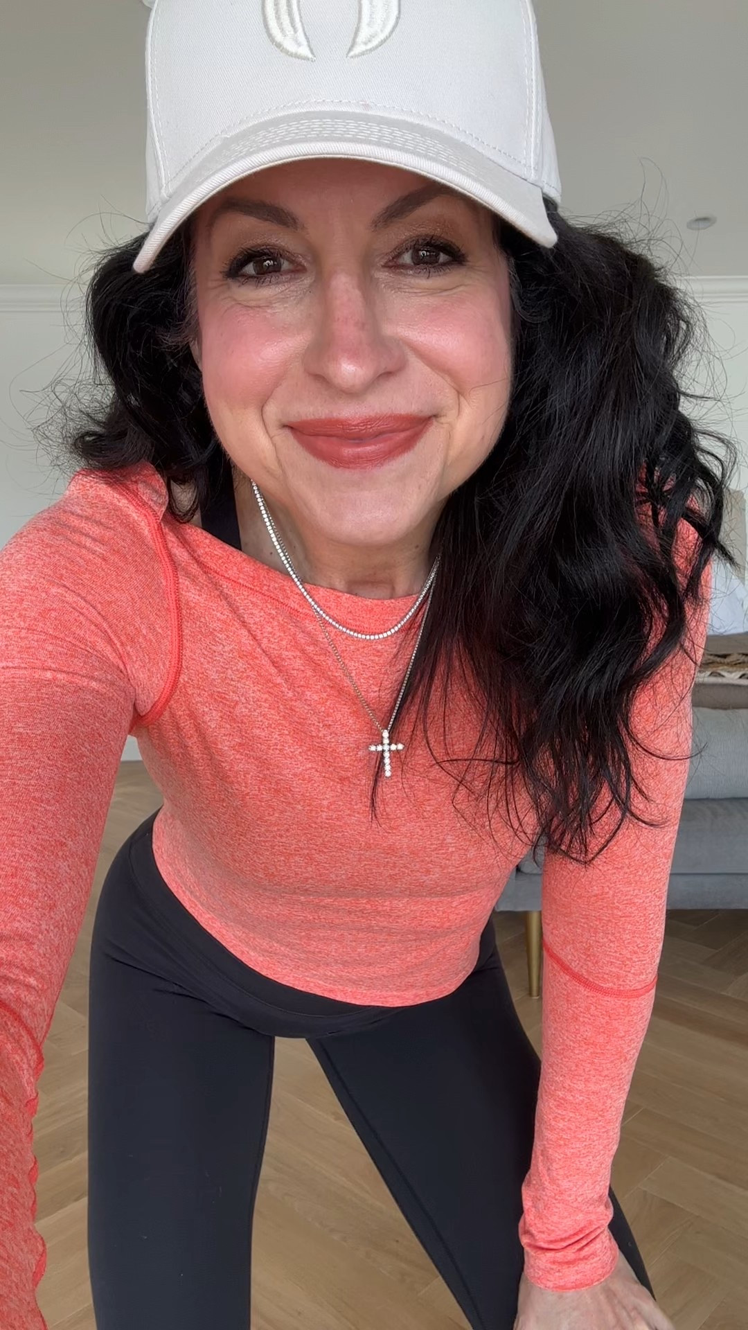 Finally!  We are seeing spring colors in the stores again!  I love this new top and am going to check out other colors.  Great for the gym or just chillin 😎 
These are my all time favorite leggings and I have them in so many colors.  
My gym fit of the day!

#LTKOver40 #LTKfitnessgoals #LTKActive
