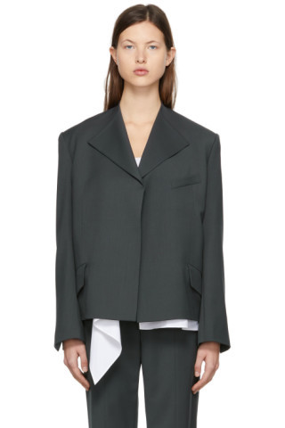 Navy Wool Blazer | SSENSE