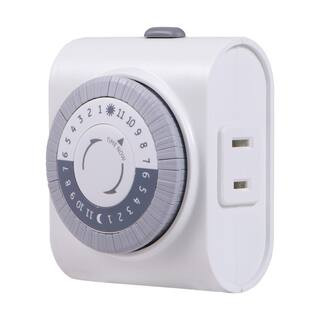 GE 24-Hour Plug-In Big Button Timer 15076 - The Home Depot | The Home Depot