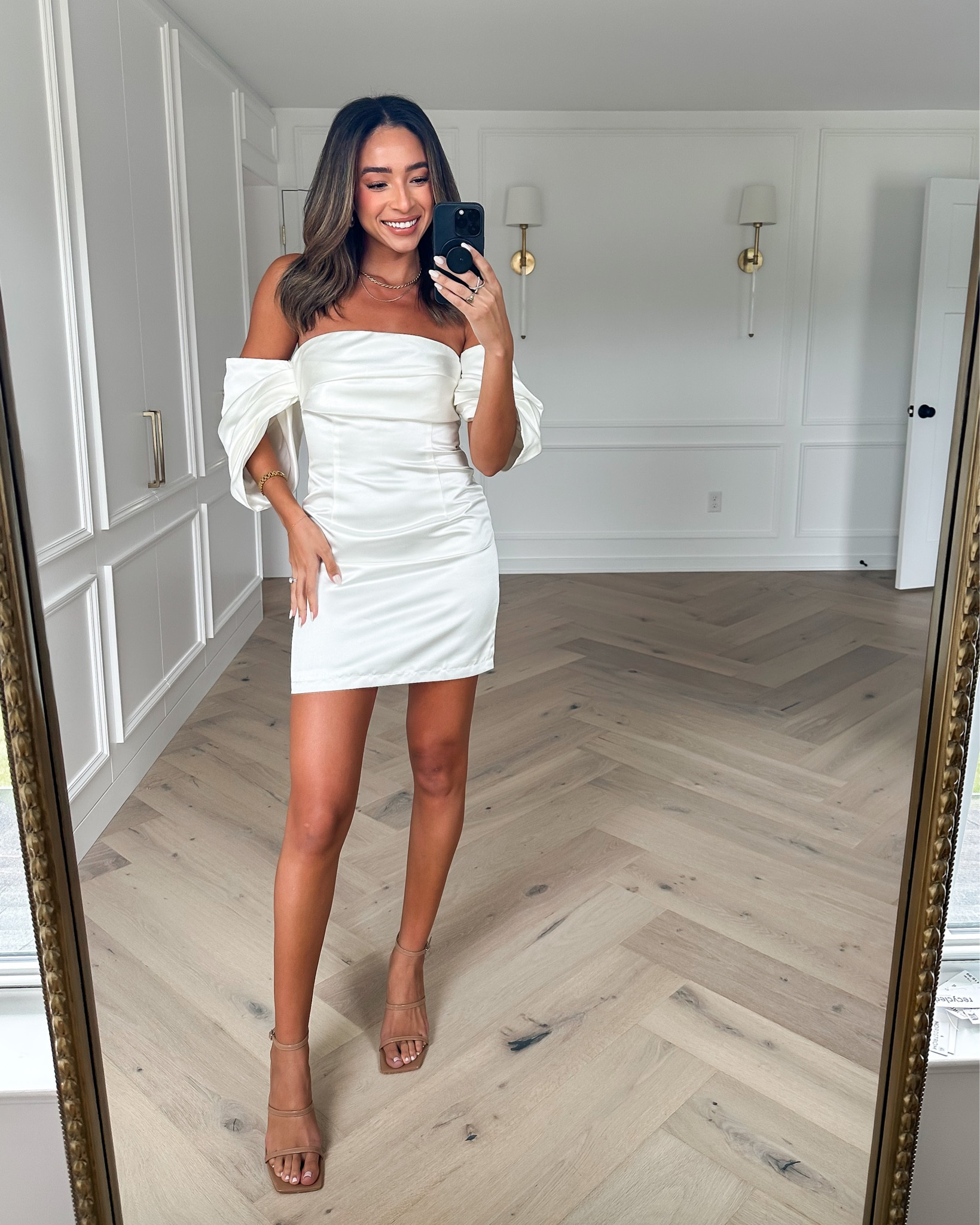 nisha strapless mini dress white nenaevans on LTK