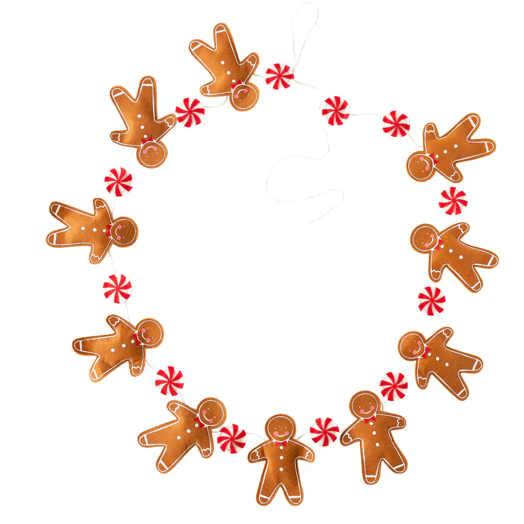 Puffy Felt Gingerbread and Candy Banner | My Mind's Eye