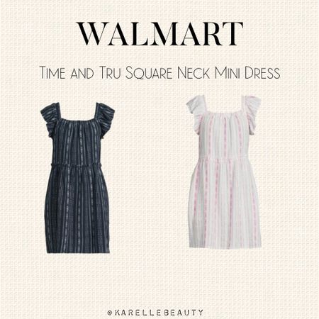 Walmart Time and Tru Square Neck Mini Dress. 

#LTKFindsUnder50 #LTKPlusSize #LTKSeasonal