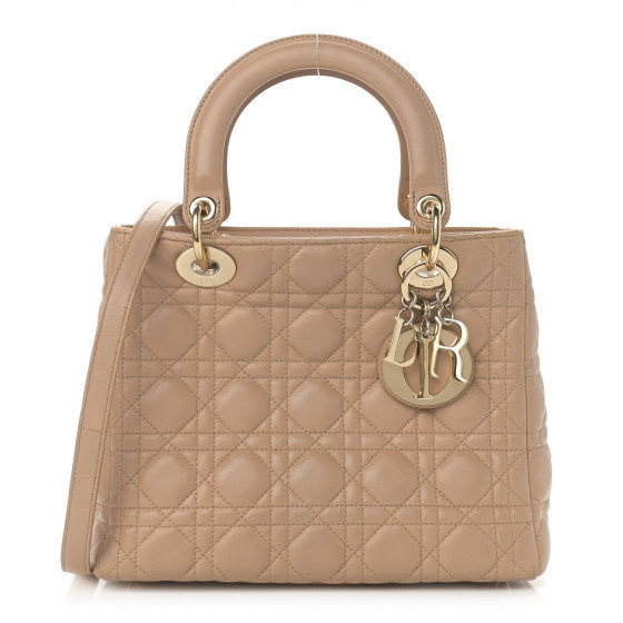 CHRISTIAN DIOR

Lambskin Cannage Medium Lady Dior Beige | Fashionphile