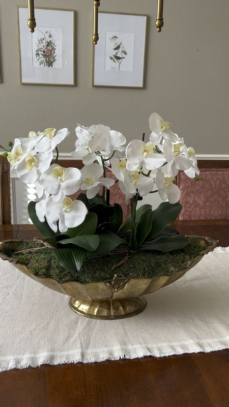 Faux orchid arrangement for home decor and tablescapes. Make your own with these supplies! 

Grandmillenial, formal dining room , table decor

#LTKhome