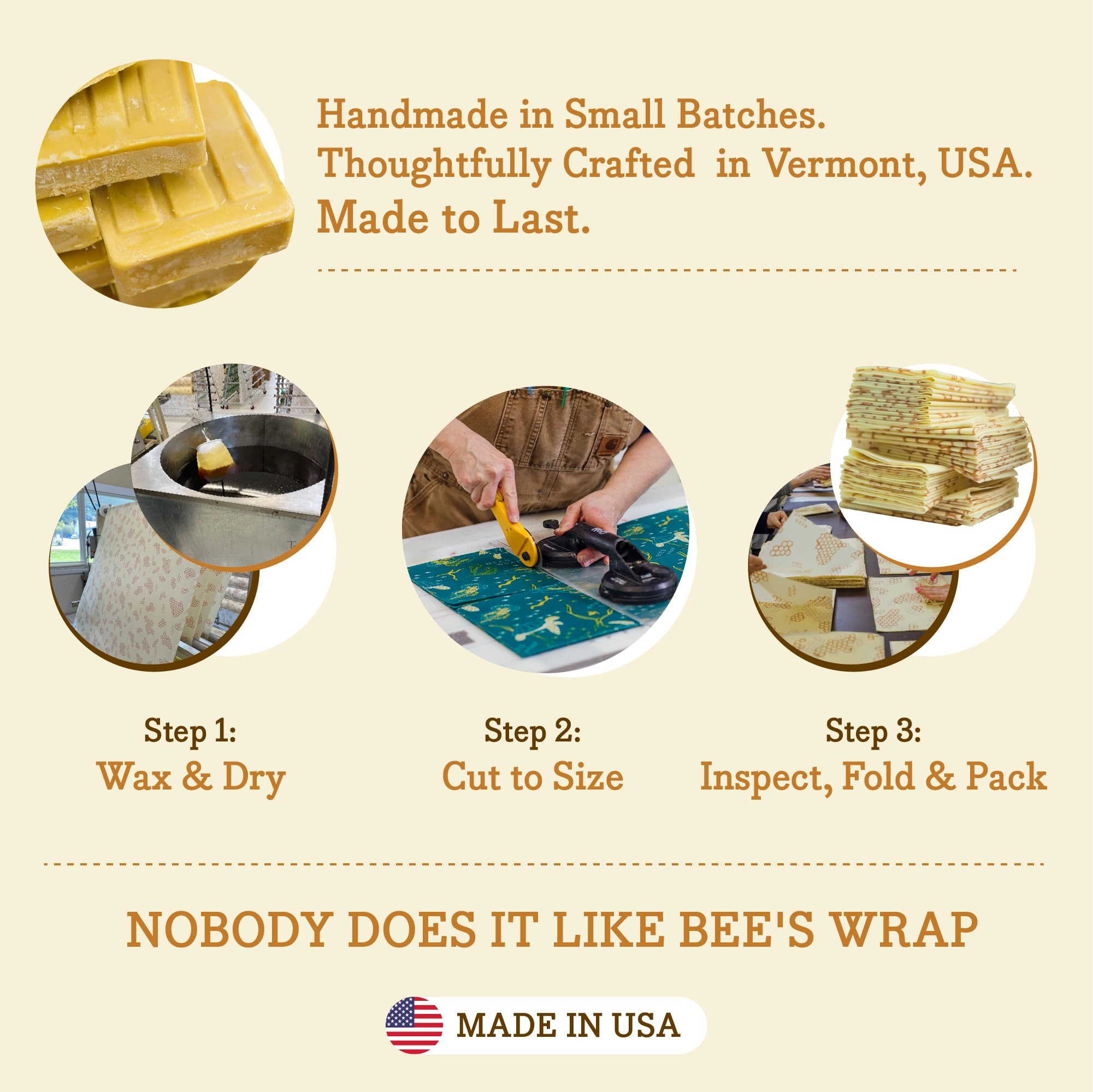 Bee's Wrap Beeswax Wraps for Food - 3 Pack of Assorted Beeswax Wraps - 2 Medium & Sandwich Wrap -... | Amazon (US)