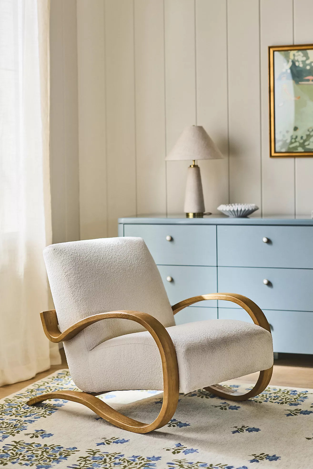 Herbin Wood Lounge Chair | Anthropologie (US)