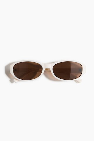 H & M - Oval sunglasses - Cream | H&M (UK, MY, IN, SG, PH, TW, HK)
