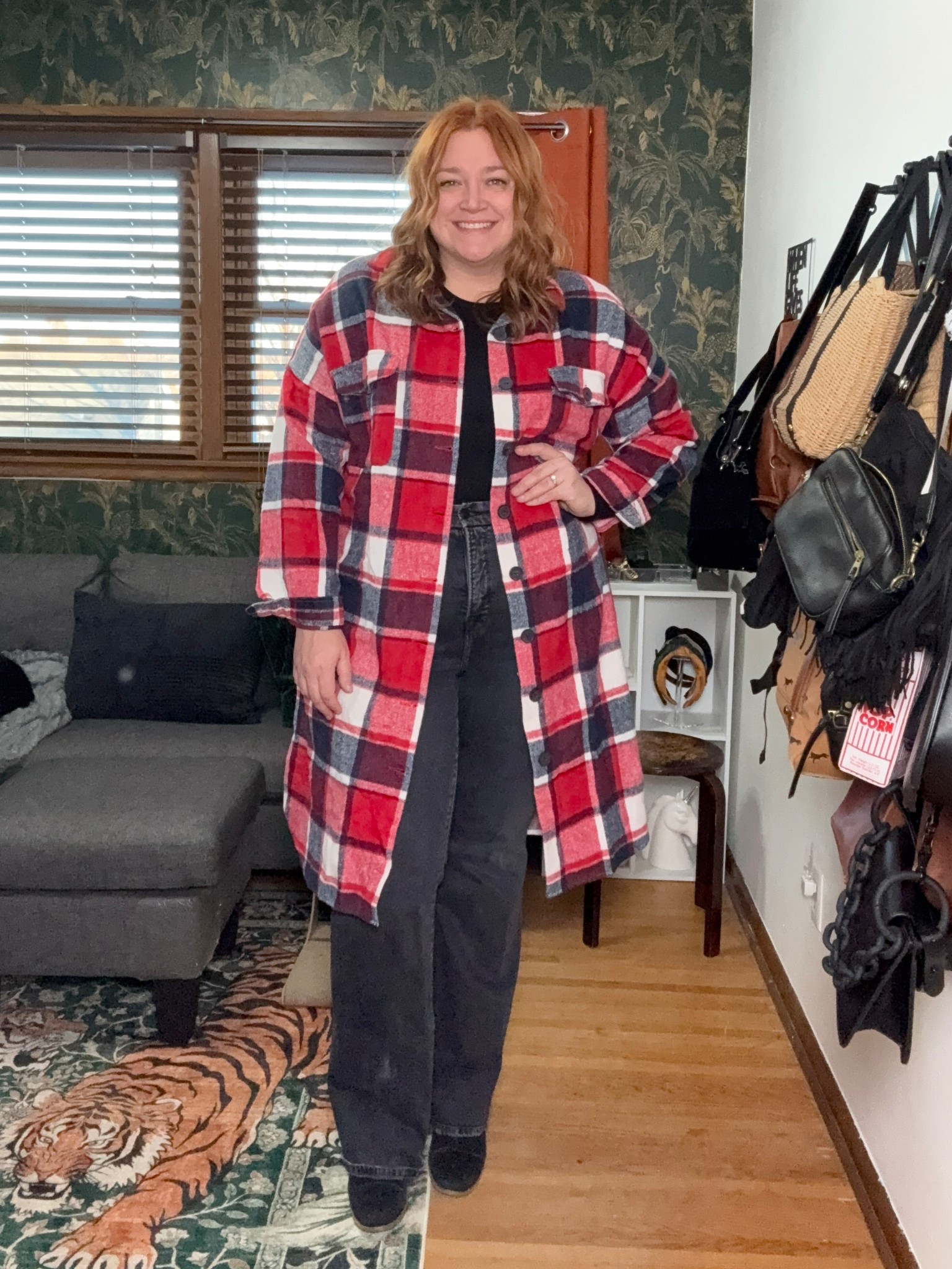 A plaid long line Shacket I’ve had for years and still love - comes in many colors 
Wearing XXL

#LTKPlusSize #LTKTall #LTKMidsize