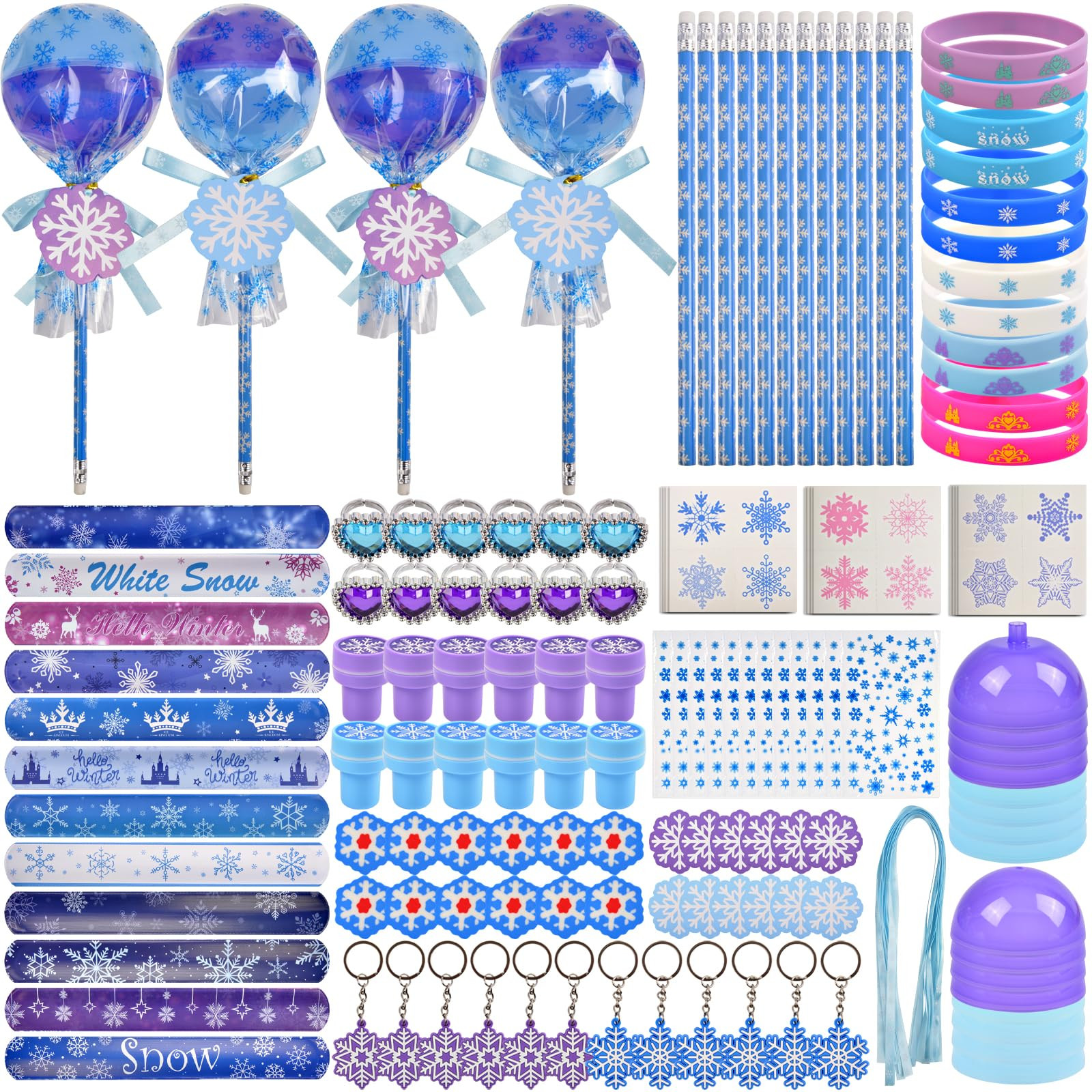 108Pcs Frozen Party Birthday Favors Decorations - Frozen Giant Lollipop Container Birthday Party ... | Amazon (US)