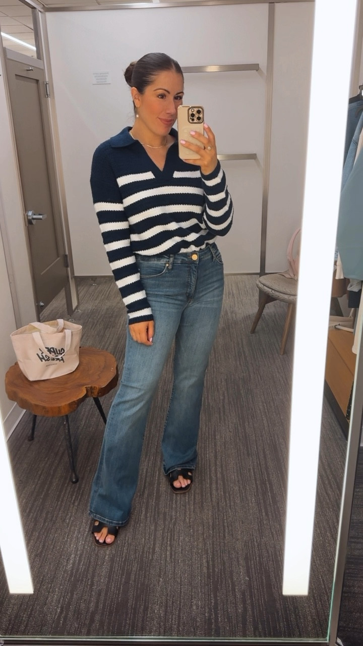 Loving this Calson stripped polo sweater.z. The only size they had was this XS but it fit great!!

Paired with the Kut from the Kloth jeans in size 8

Nordstrom Anniversary Sale 2024, NSale 2024

#LTKSummerSales #LTKxNSale #LTKVideo