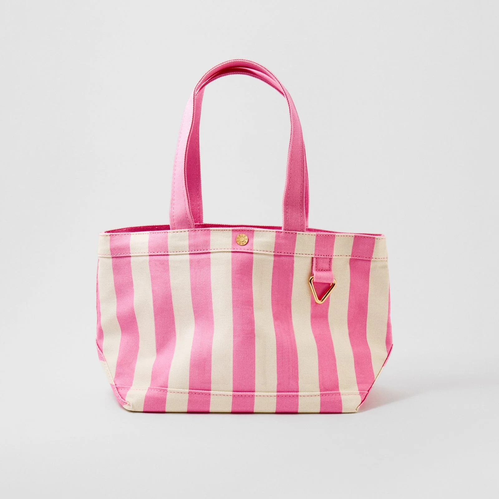 Striped Alpha Tote - Flamingo | BaubleBar