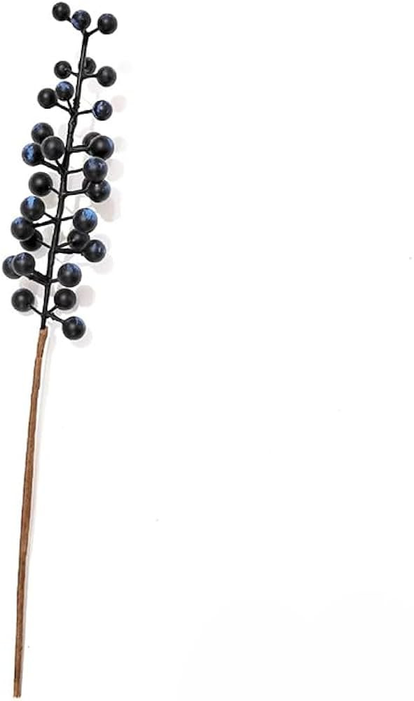 10 Pack 11.8 Inch Artificial Navy Blue Berry Stems for Christmas Tree Decorations | Amazon (US)