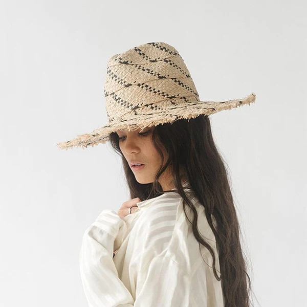 Gemma Wide Brim Straw | Gigi Pip