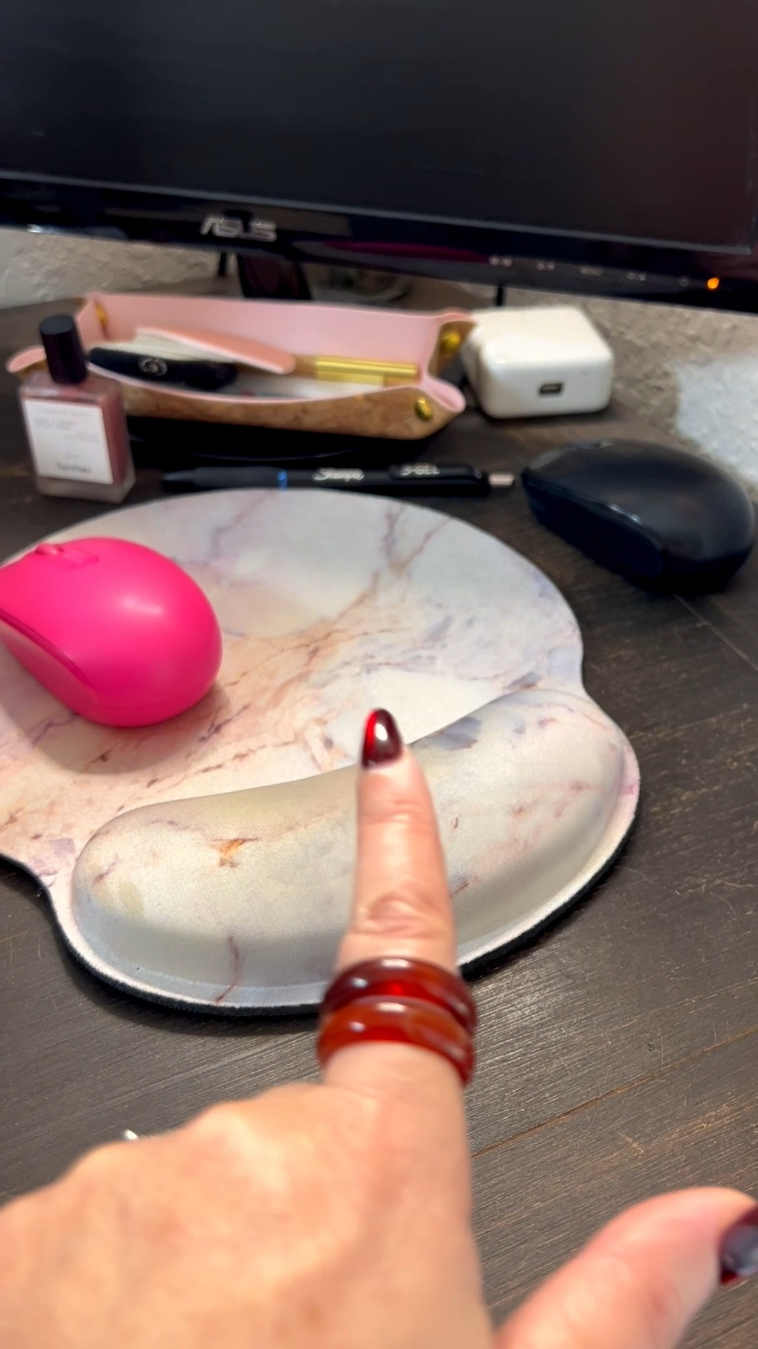 Ever wonder what a creative's desk really looks like? Spoiler: It's organized chaos! Welcome to the mess where all the magic happens. This is where I film, write, and plan everything! It might look messy, but it's a system (I promise!). Here are my ride-or-die desk essentials. #DeskTour #ContentCreator  #HomeOffice #CreatorLife #WorkFromHome #RingLight #Tripod #PodcastSetup #TechEssentials

#LTKBeauty #LTKFindsUnder50 #LTKHome