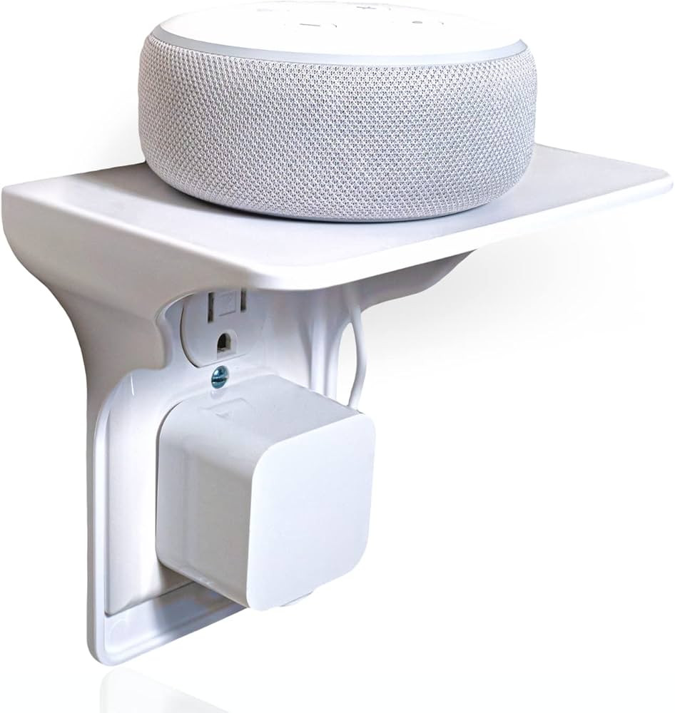 Storage Theory Power Perch Outlet Shelf - Organizer for Bathroom, Dorm Room or Apartment - Wall S... | Amazon (US)