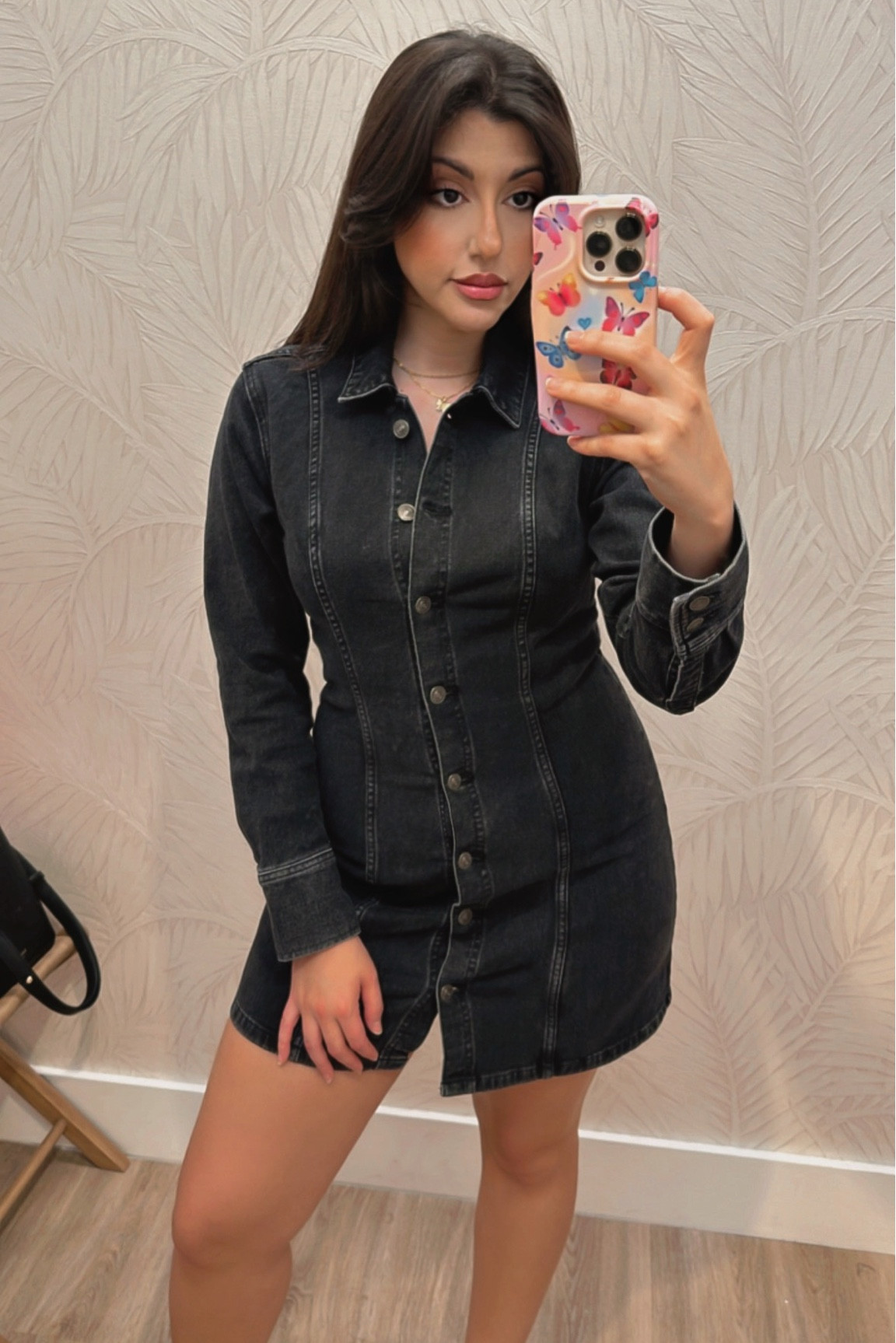 Abercrombie denim dress in M. Stretchy, thick material. 

#LTKstyletip #LTKfindsunder100