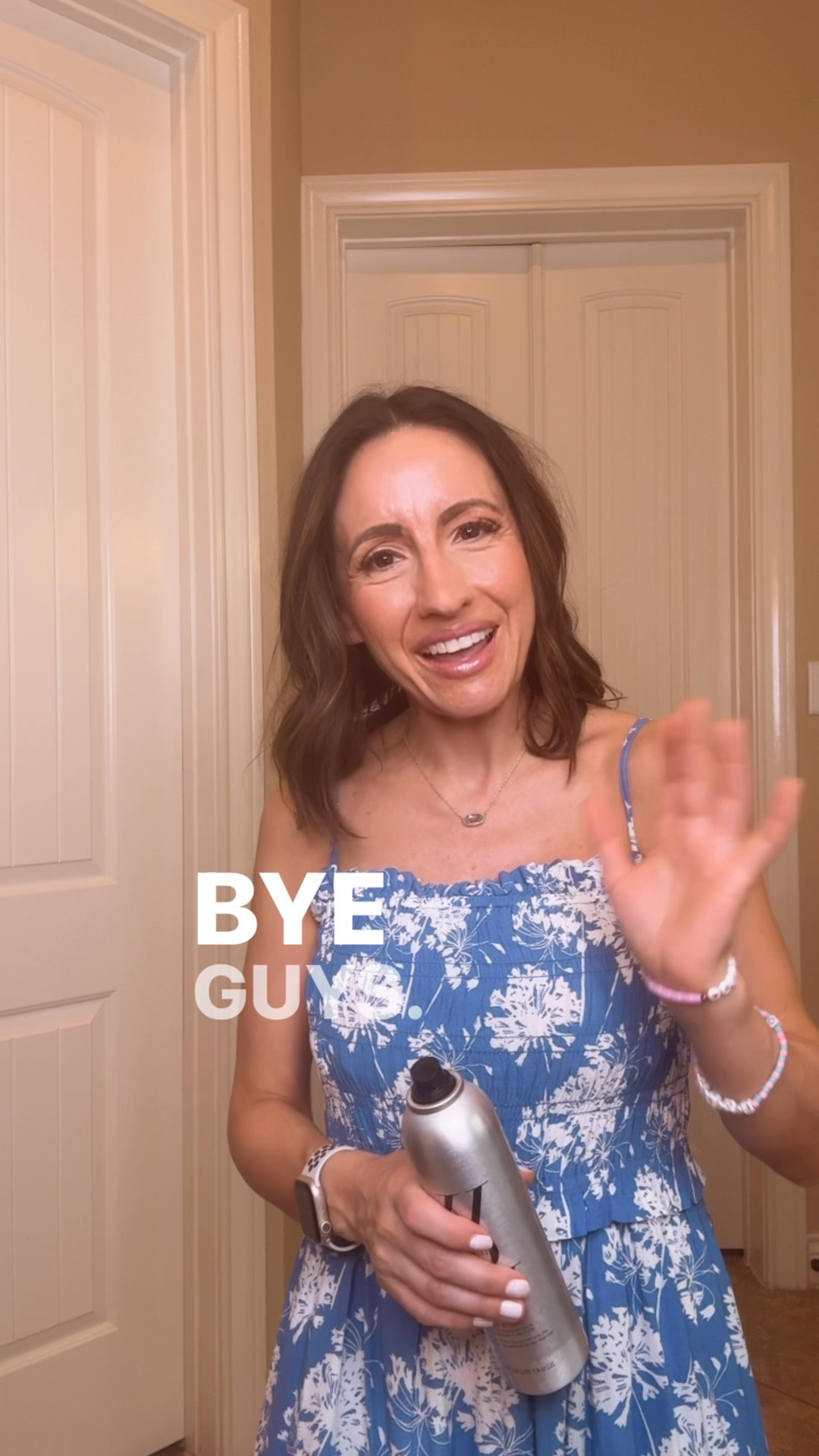 Cute floral dress runs true to size. 
Love the fit of this dress and the adjustable tie straps. 
Color Wow hairspray with texture spray all in one. 


#LTKgrwm #LTKBeauty #LTKPetite