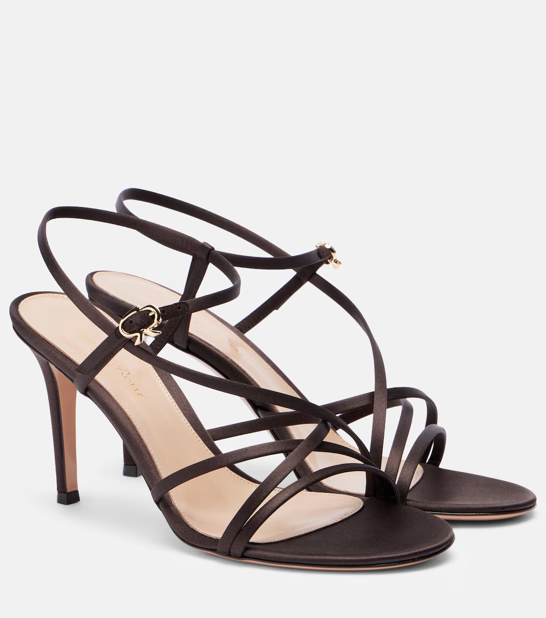 Strappy 85 satin sandals | Mytheresa (US/CA)