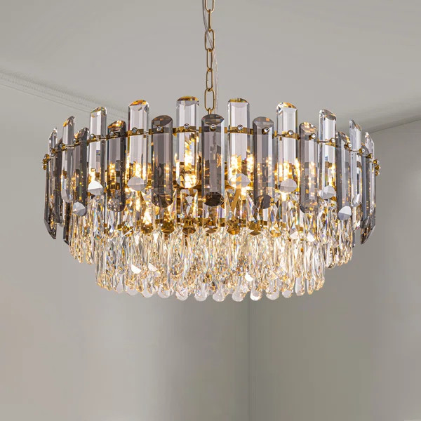 13/20 - Light Dimmable Crystal Tiered Chandelier | Wayfair North America