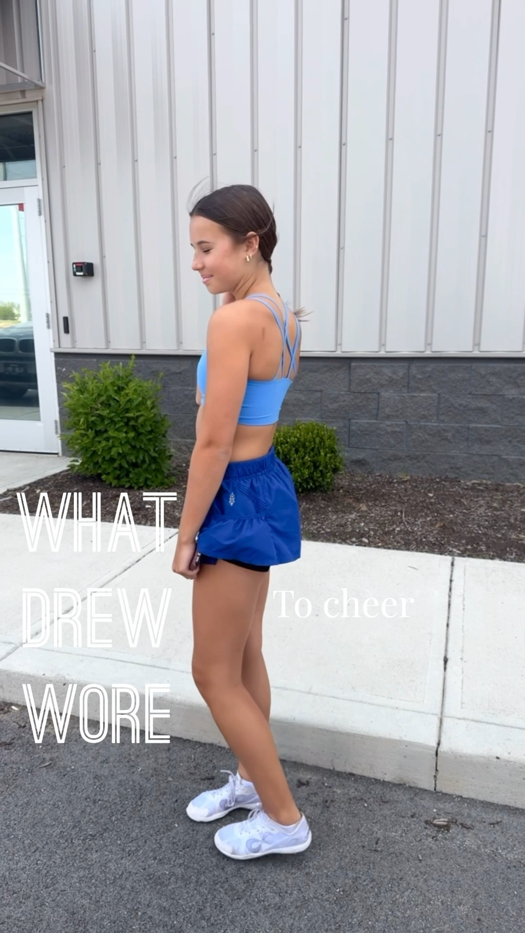 Teen girl style. What Drew wore to cheer practice. 
Xxs sports bra
XS shorts 
Nike pro shorts underneath 

#LTKKids #LTKmomlife #LTKootd
