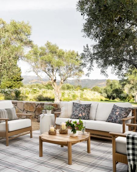 Outdoor summer spring collection by McGee & Co! Outdoor furniture, outdoor sofa, outdoor rug, outdoor coffee table, #mcgeeandco #outdoor #homedecor

#LTKfamily #LTKhome #LTKSeasonal