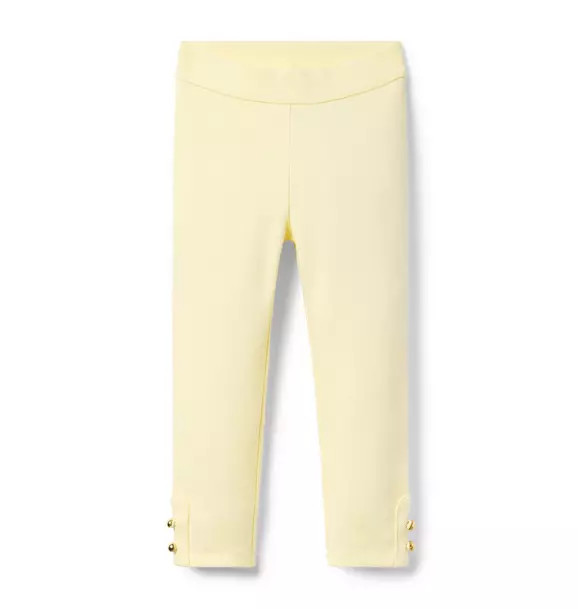 Button Cuff Ponte Pant | Janie and Jack