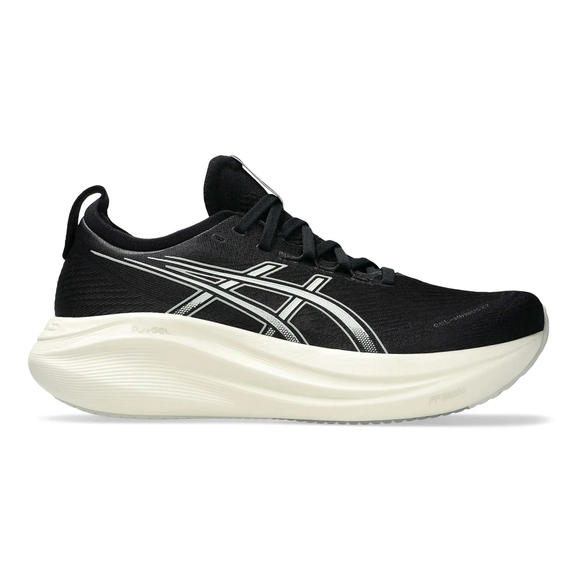 Men's ASICS GEL-Nimbus 27 - Black / Grey, Size: 10.5, Medium | Footwear - Road Runner Sports | Road Runner Sports
