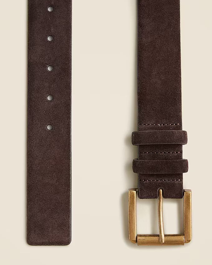Suede roller-buckle belt | J. Crew US
