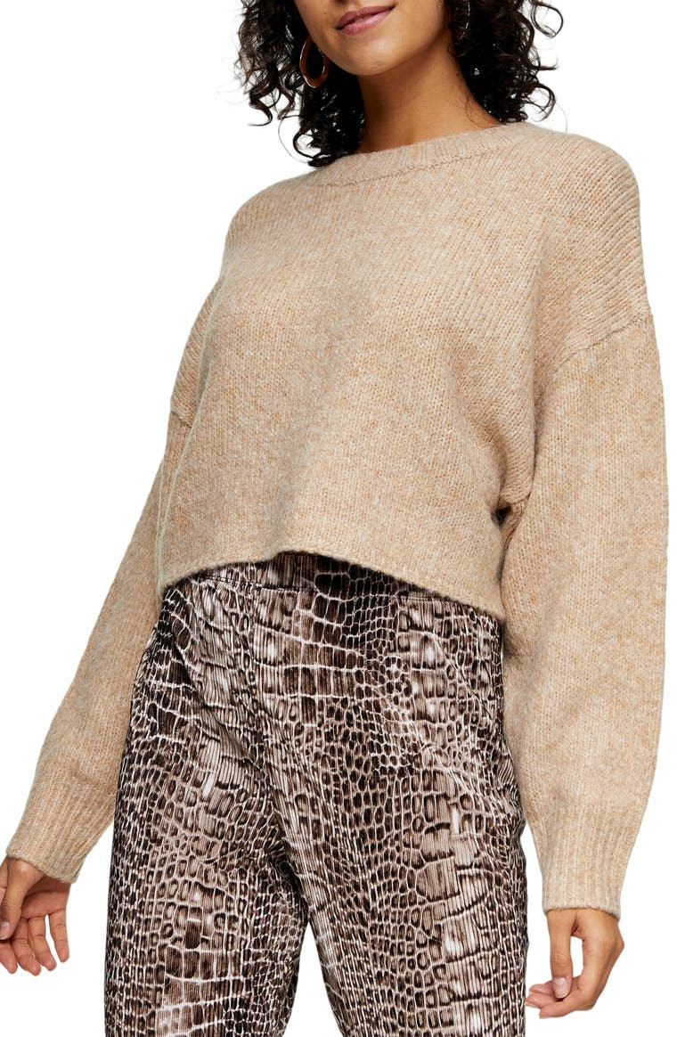 Brushed Crop Sweater | Nordstrom